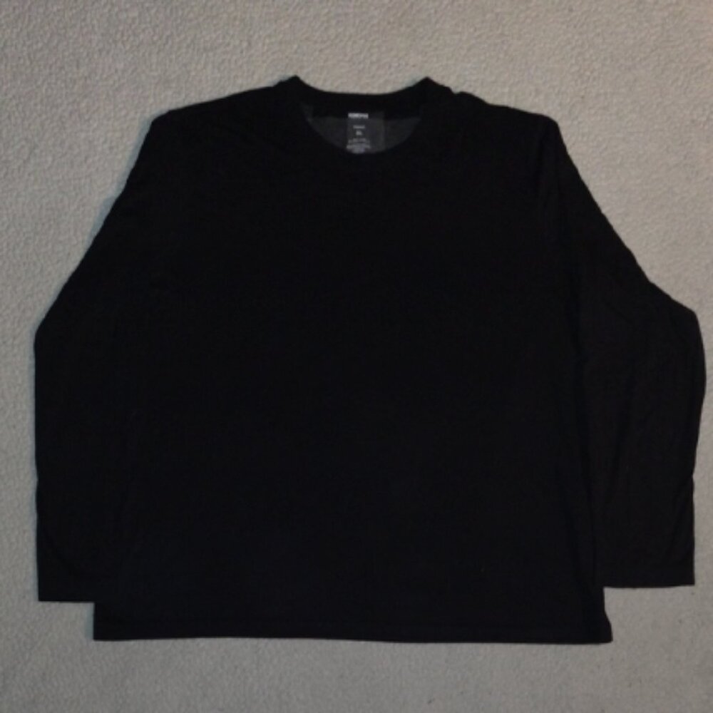 Sonoma Goods For Life Size XL Long Sleeve Pajama Shirt Top Black Sleepwear